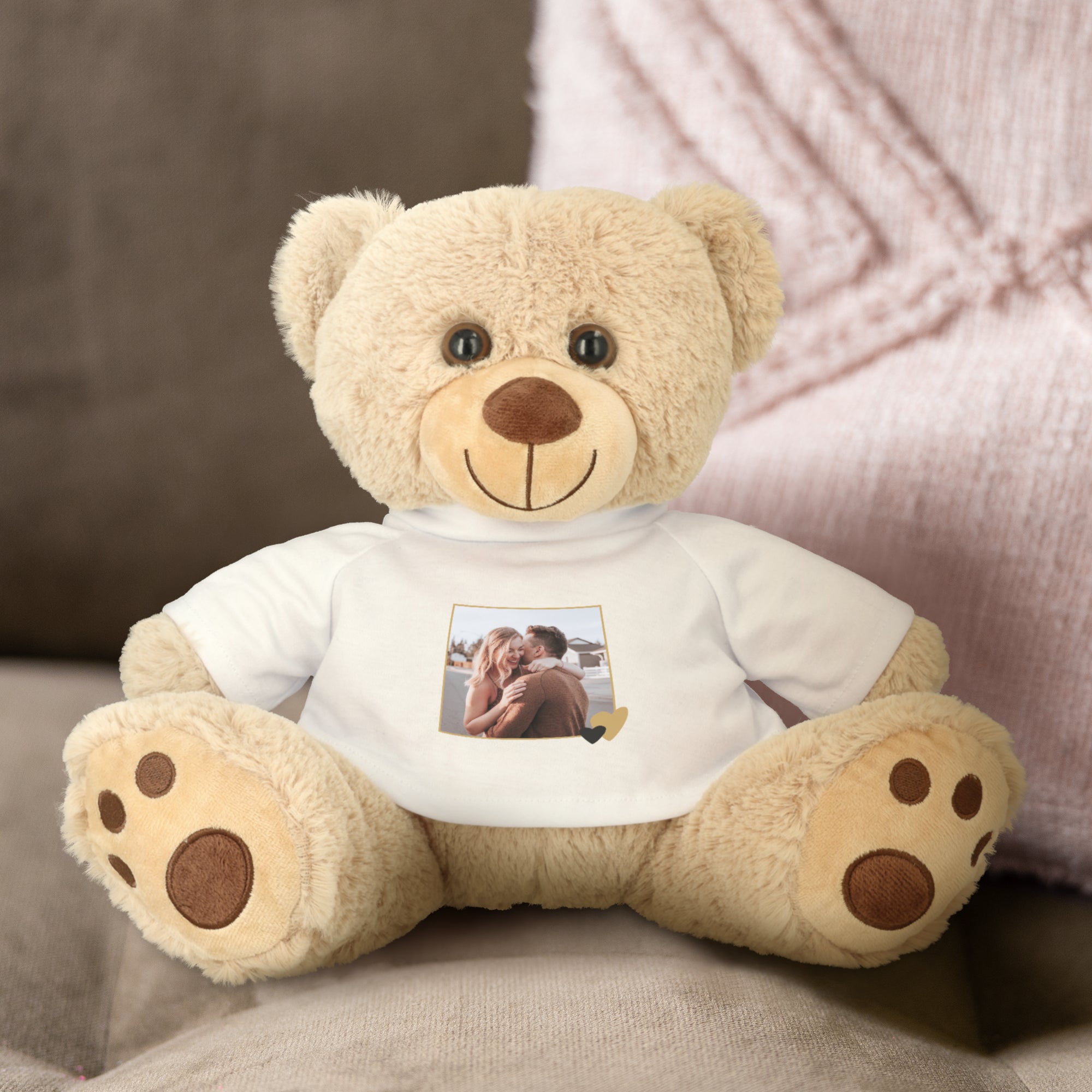 Knuffelbeer met foto Teddybeer 30 cm