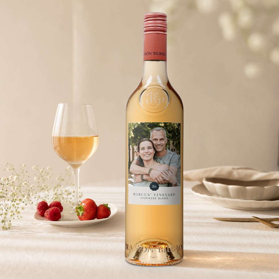 Wijn met bedrukt etiket - Ramon Bilbao Rosado Wijn met bedrukt etiket - Ramon Bilbao Rosado