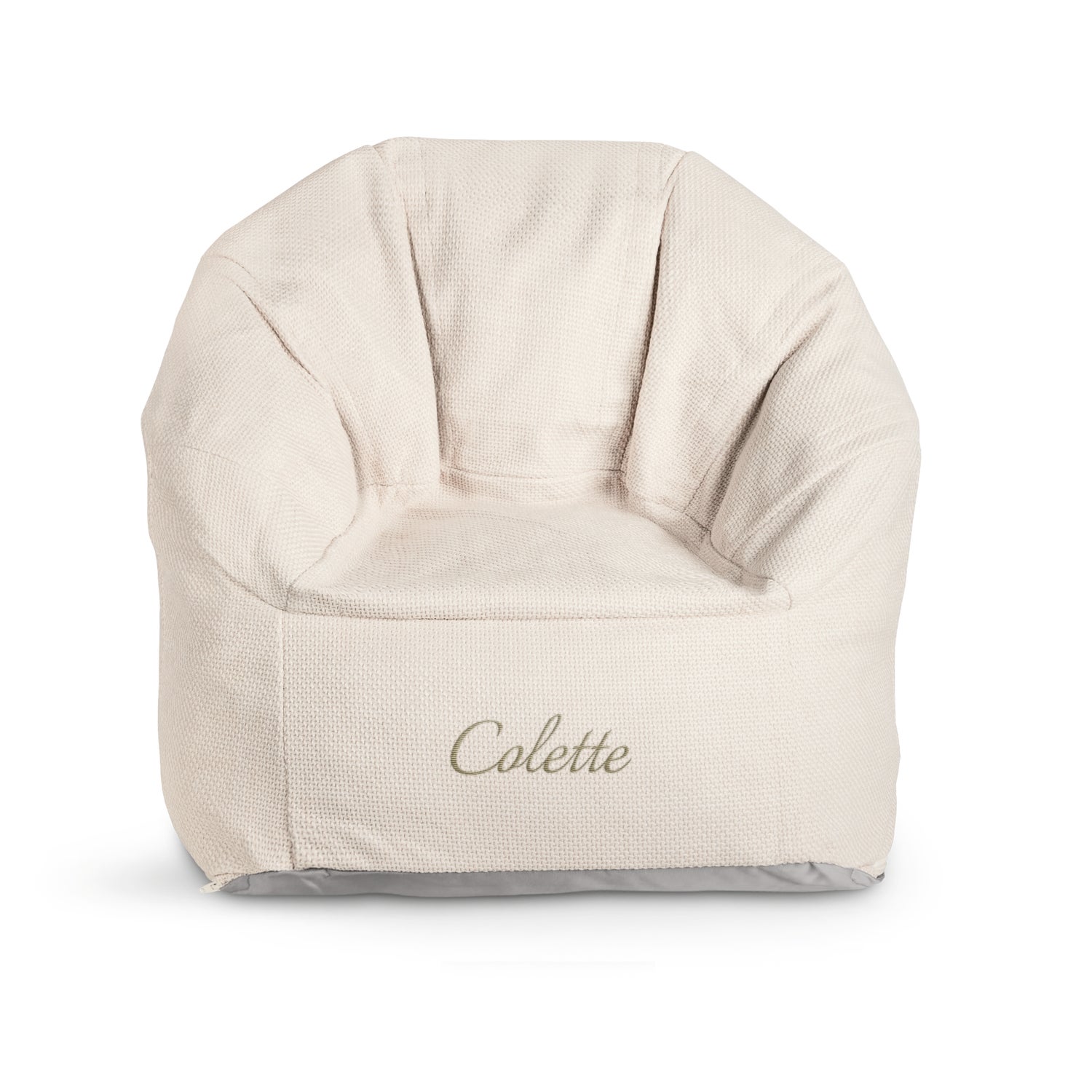 Chaise pour enfants personnalisée - Beige - Brodée