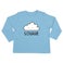T-shirt bébé personnalisé - Manches longues - Bleu ciel - 62/68