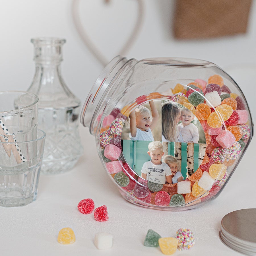 Pot à bonbon personnalisé Bonbons inclus YourSurprise