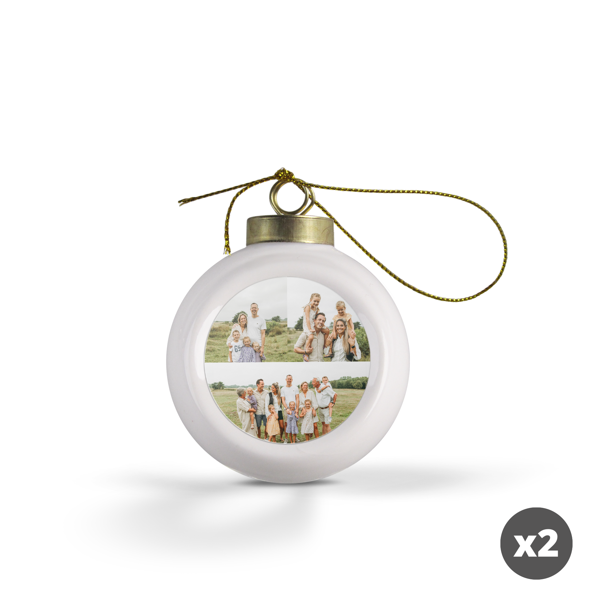 Christmas Baubles – Ceramic (2 pcs)