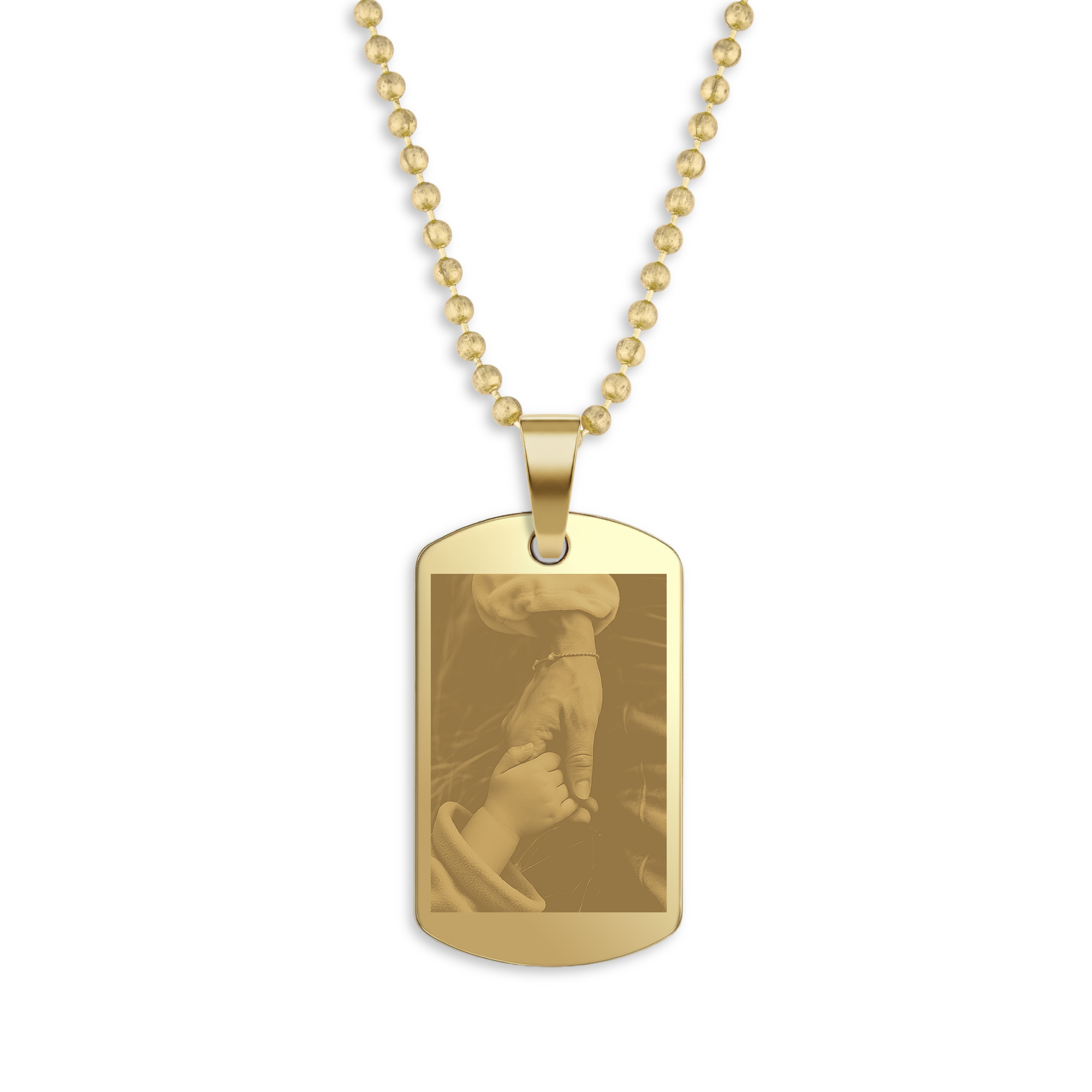 Dog tag graveren
