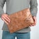 Pochette ordinateur cuir - Marron - 11 pouces