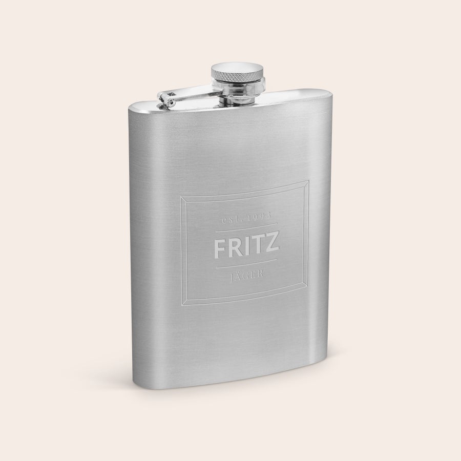 Gravierte Flachmannflasche Gravierte Flachmannflasche