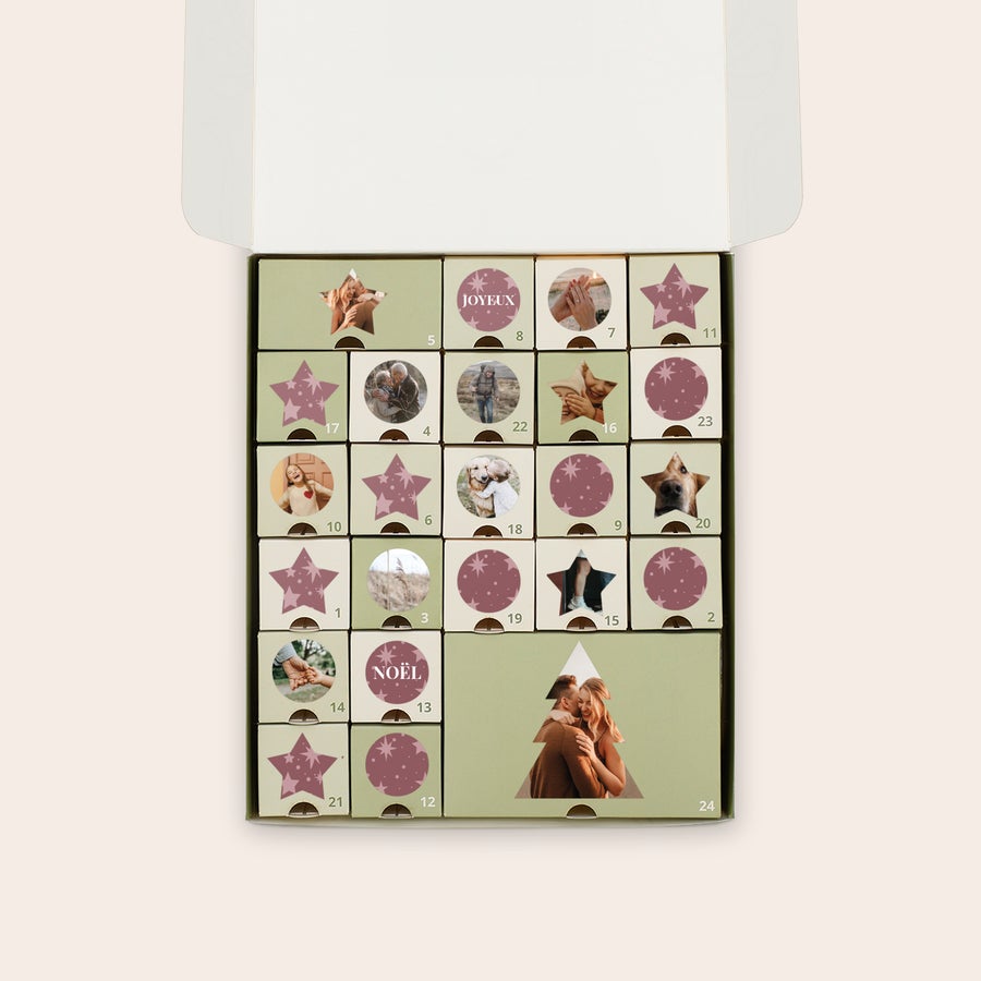 Calendrier de l'Avent personnalisé à faire soi-même - S - 19 x 22 x 4,1 cm Calendrier de l'Avent personnalisé à faire soi-même - S - 19 x 22 x 4,1 cm