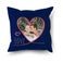 Personalizowana romantyczna poduszka ze zdjęciem- mała - granatowa