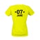 Personlig sports-t-shirt - Kvinder - Gul - M