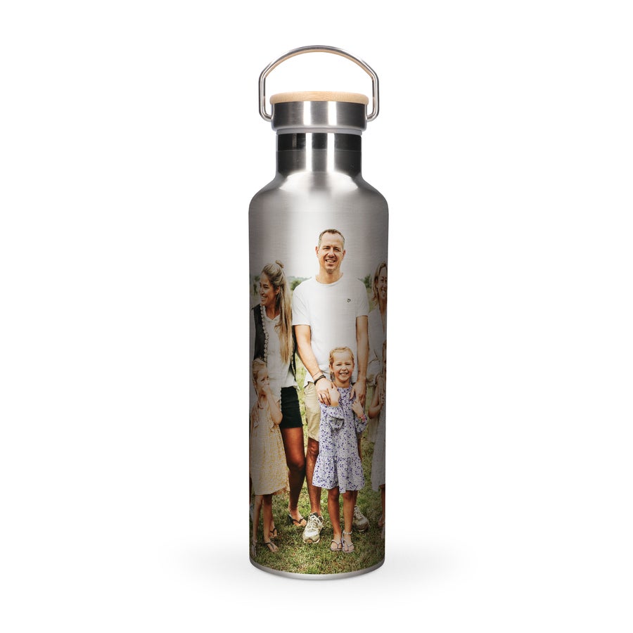 Bambus Trinkflasche mit Foto Bambus Trinkflasche mit Foto