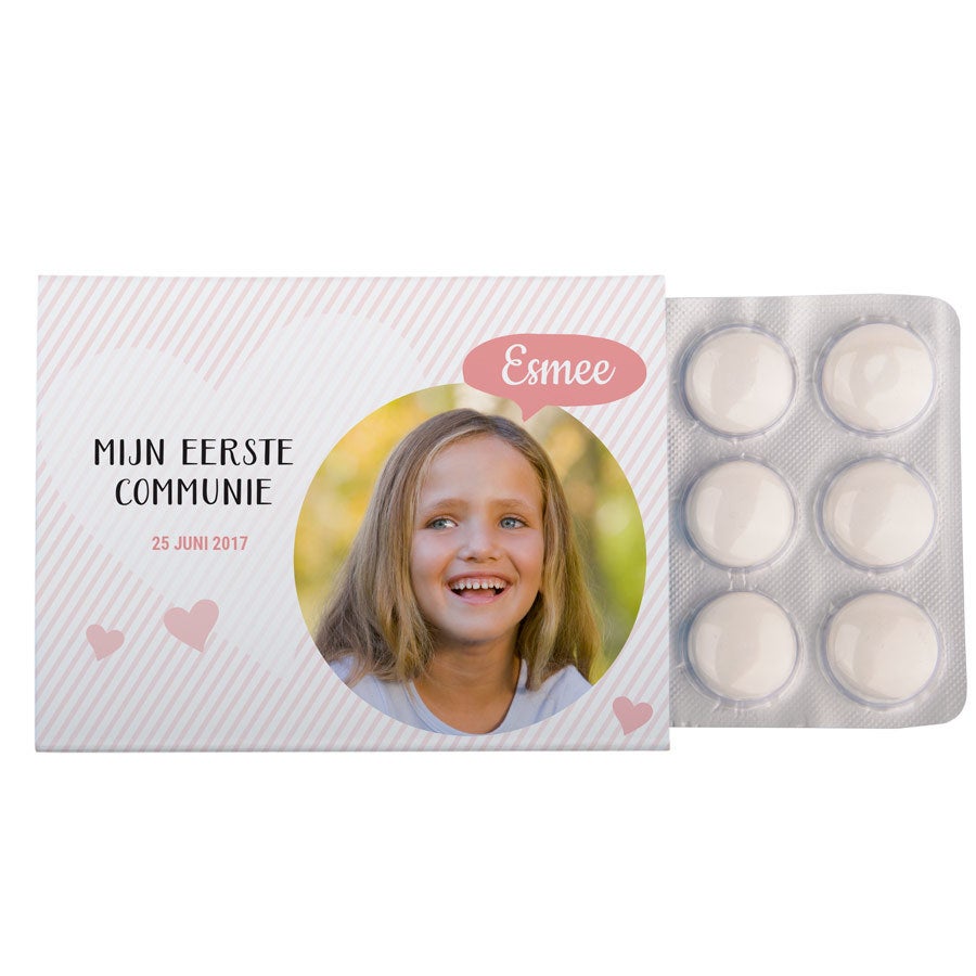 Mentos communie kauwgompakjes bedrukken - 128 stuks