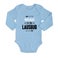 Babybody - Langarm - Babyblau - 62/68