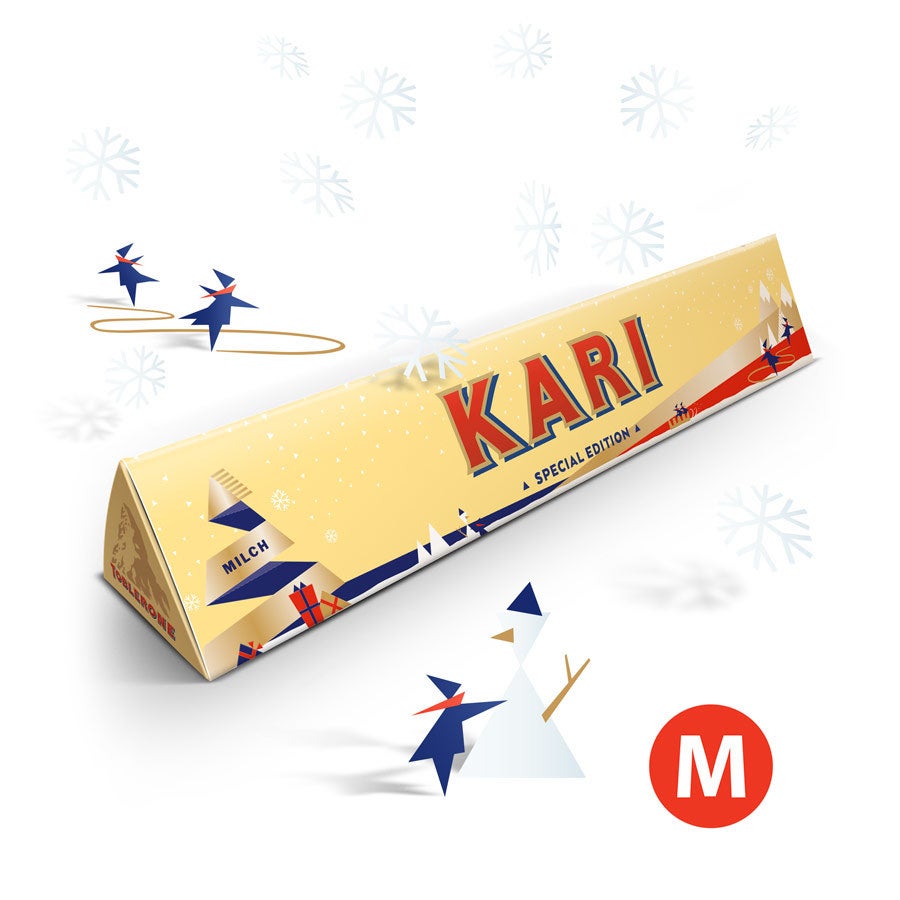 Personlig Toblerone sjokolade - Jul - Stor Personlig Toblerone sjokolade - Jul - Stor