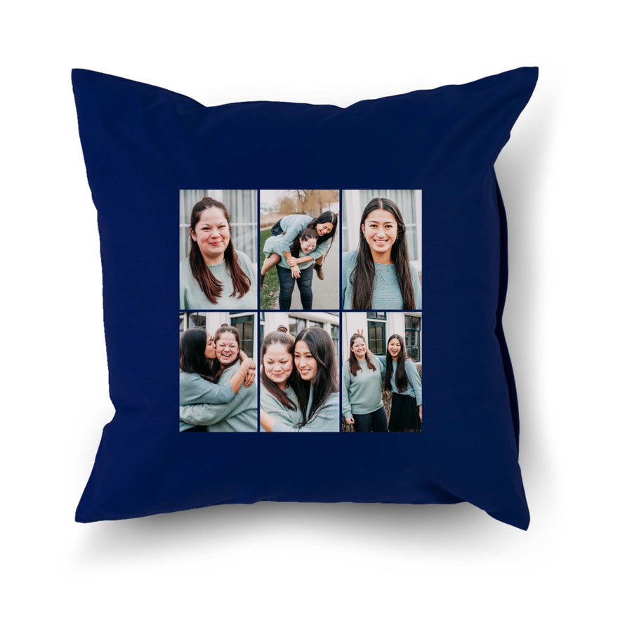 Coussin personnalisé - Bleu Marine - 40x40 cm