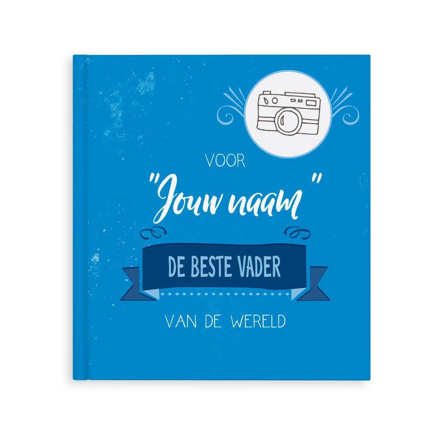 Boek met naam en foto's - De beste vader van de wereld (Hardcover)