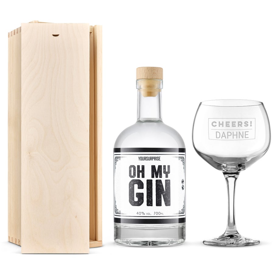 Gin cadeaupakket met glas - YourSurprise own brand