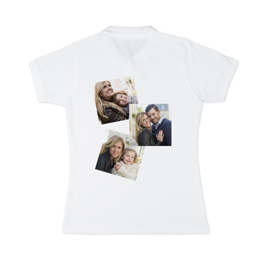 Camisa polo personalizada - Mulheres - Branco - XXL