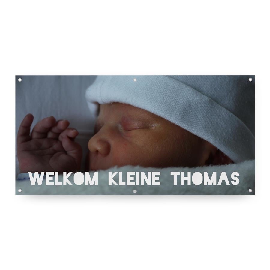 Spandoek bedrukken - 200 x 100 cm