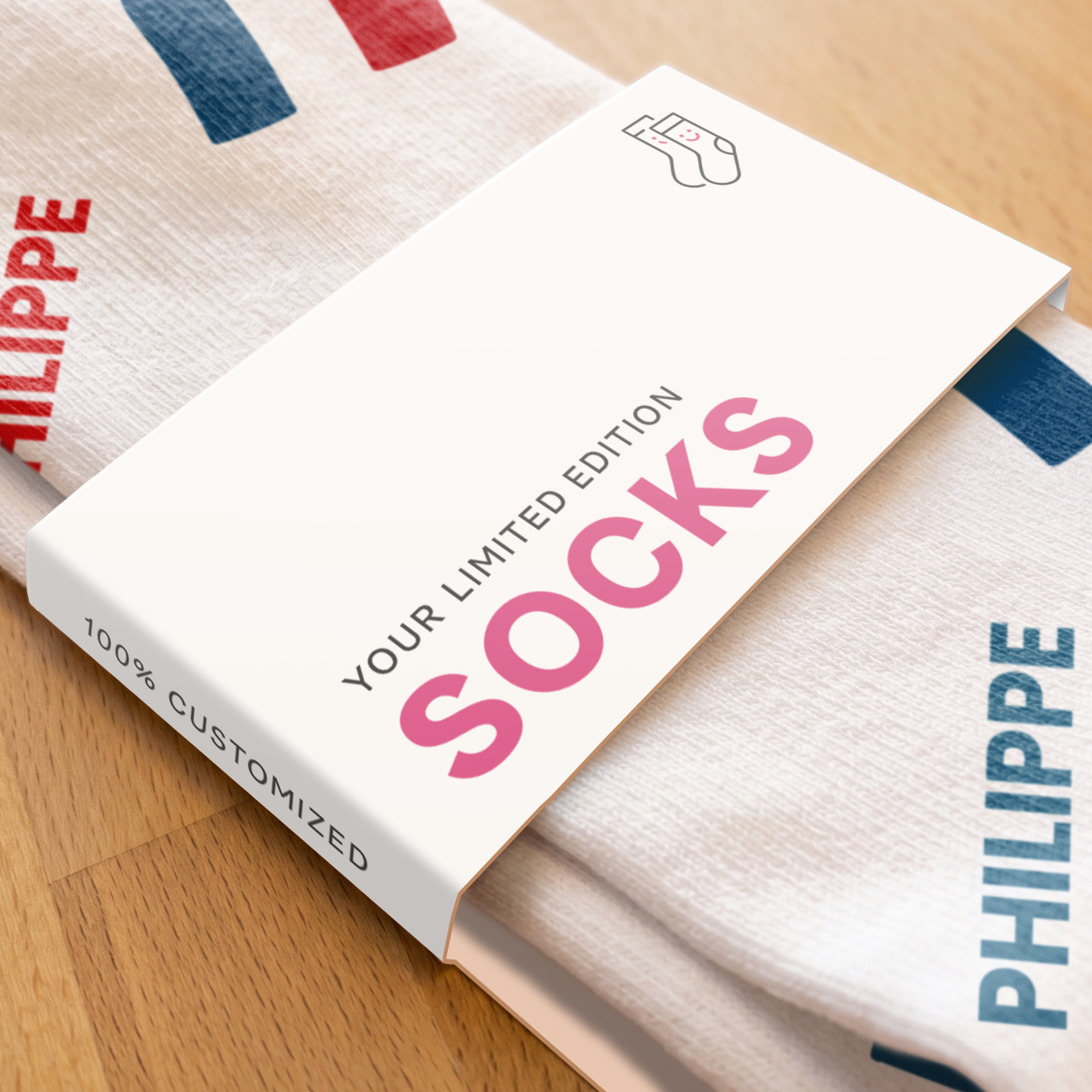 Chaussettes de football entièrement imprimées