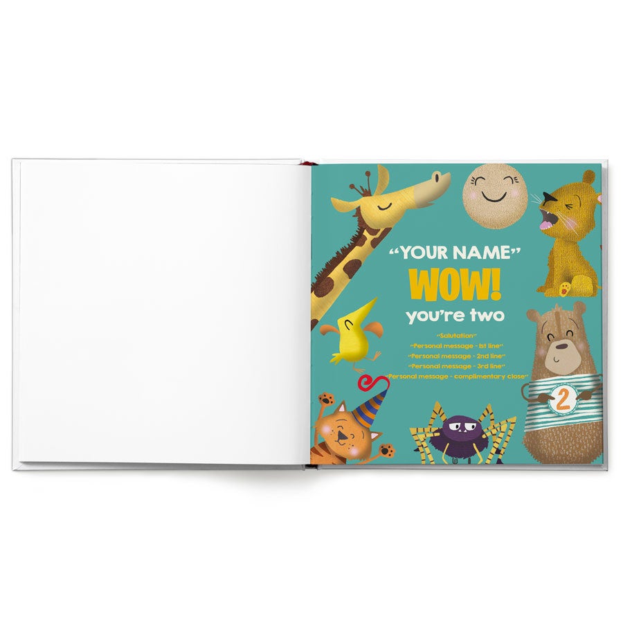 Personalised book - Wow! You're 2