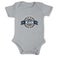 Personalised baby romper - Short sleeves - Grey - 62/68