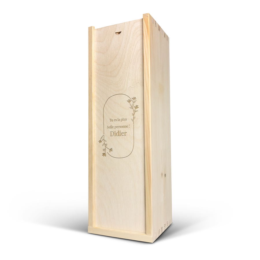 Tirelire en bois - Personnalisable - Transparente - 17 x 12 x 5 cm - Bois  naturel - Commandez en ligne