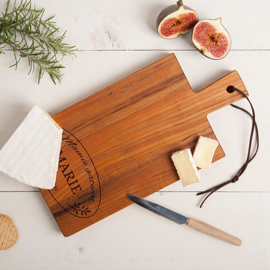 Plateau de fromage - Teck - Rectangulaire - Vertical (S)