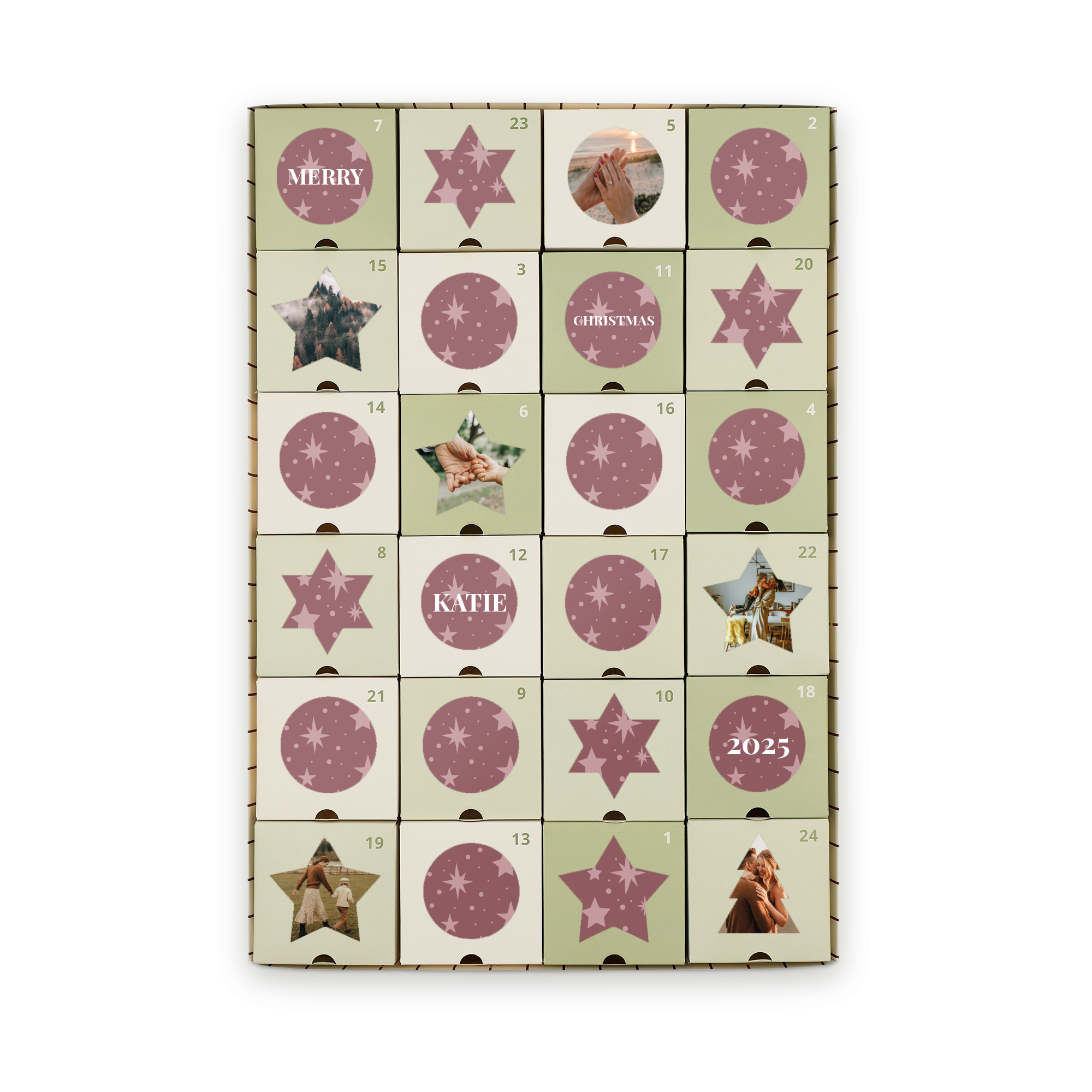 Calendário do advento DIY