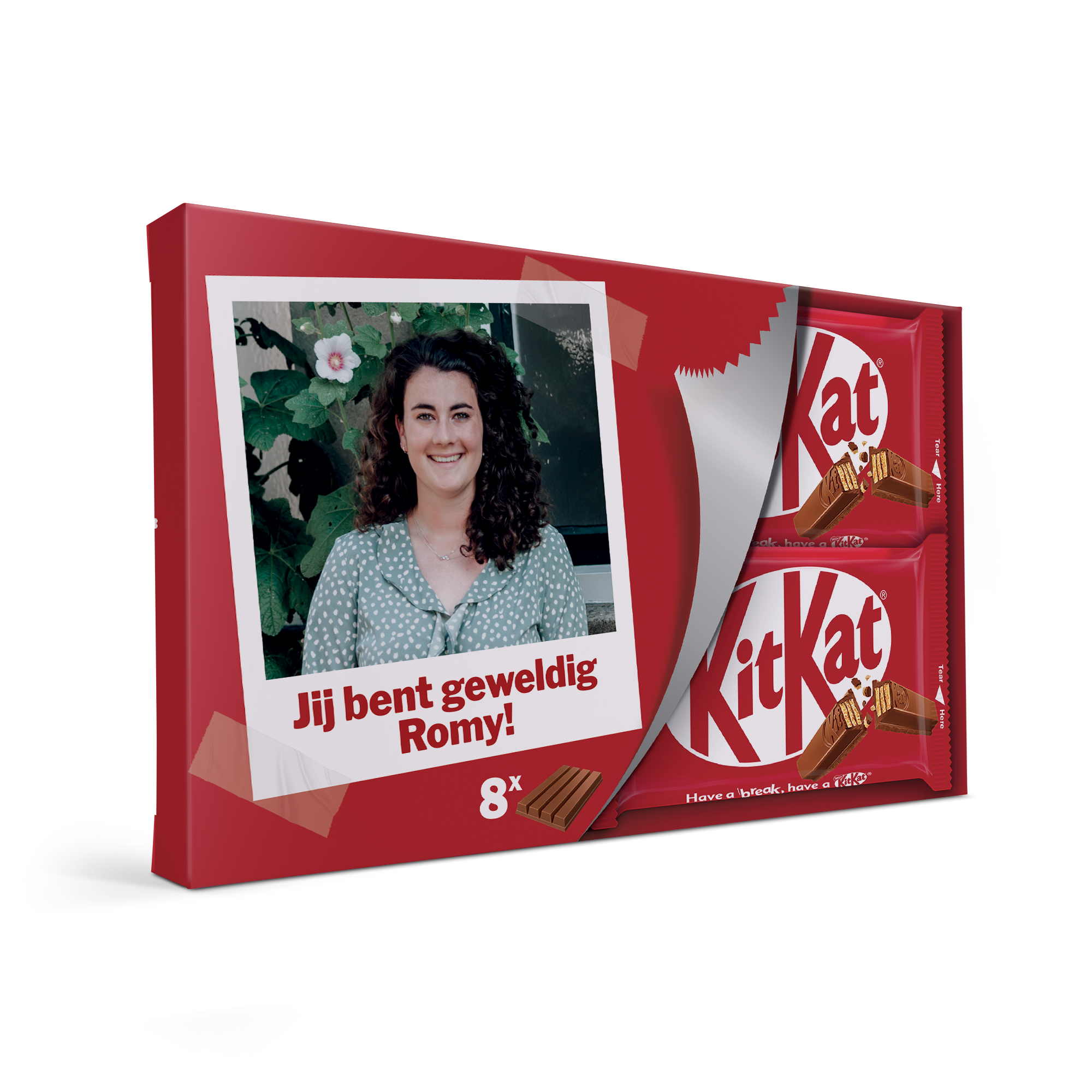 KitKat reep met naam en foto bedrukken