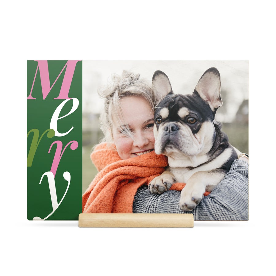 Wooden photo Christmas cards Wooden photo Christmas cards