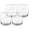 Luxurious personalised water glass (4 pieces)