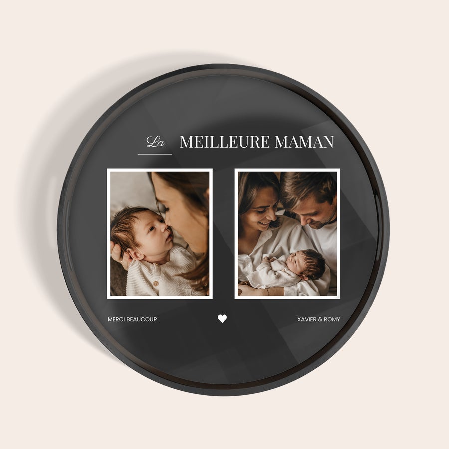 Plateau rond personnalisé Plateau rond personnalisé