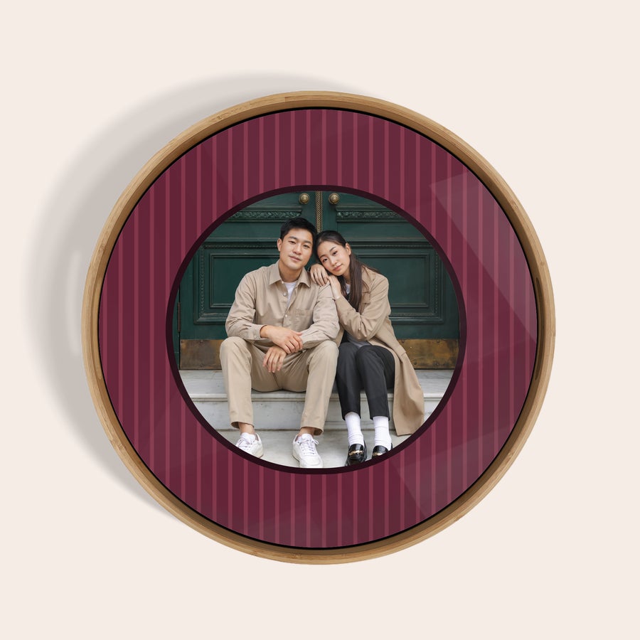 Personalised serving platter - Round Personalised serving platter - Round