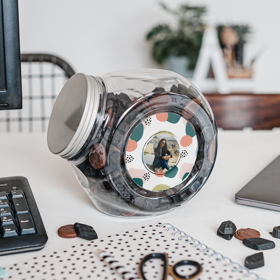 Personalizowany słój ze słodyczami Personalizowany słój ze słodyczami
