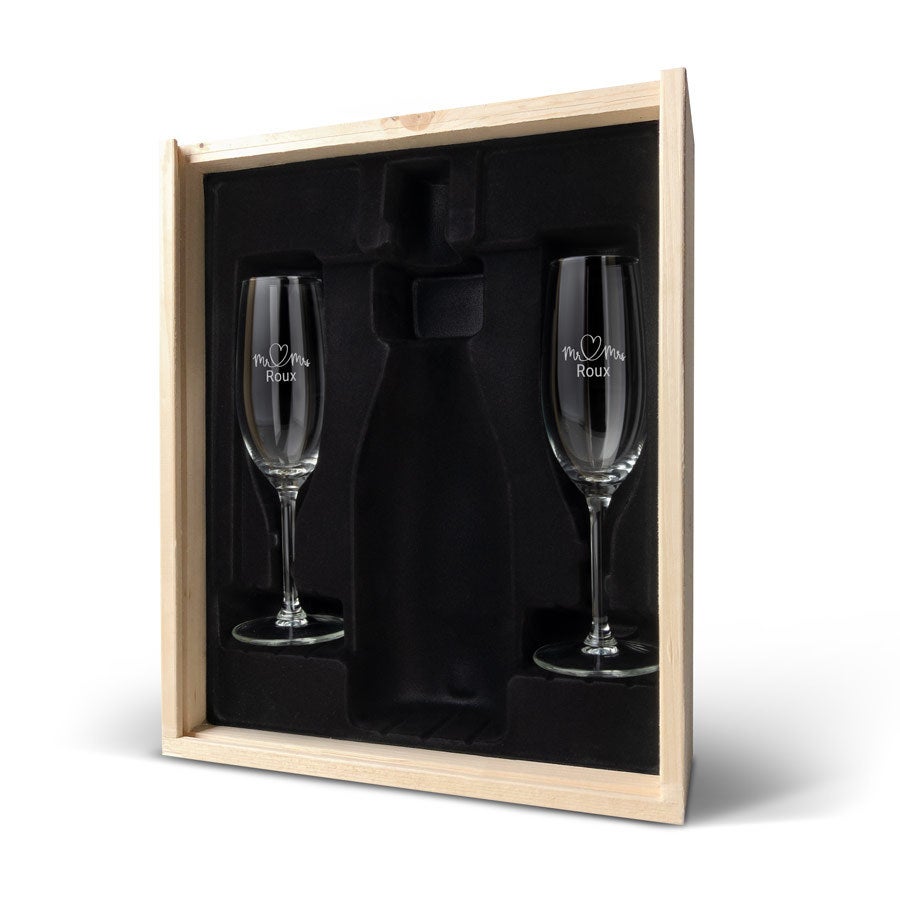 Coffret à champagne personnalisé