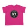 Personalised Baby T-shirt - Short sleeve - Fuchsia - 62/68