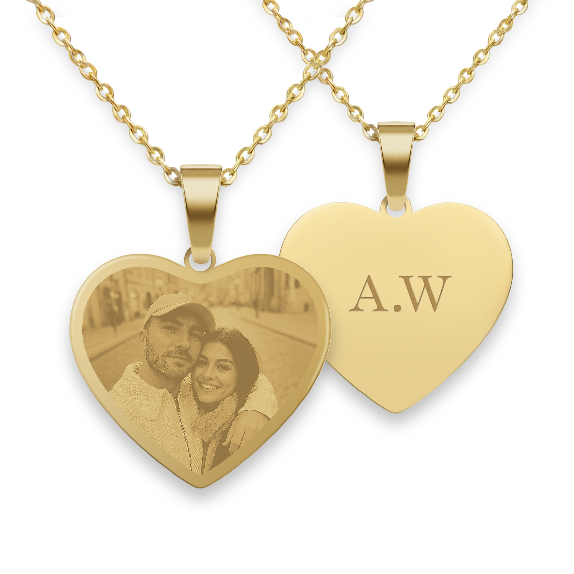 Herzanhänger mit Gravur