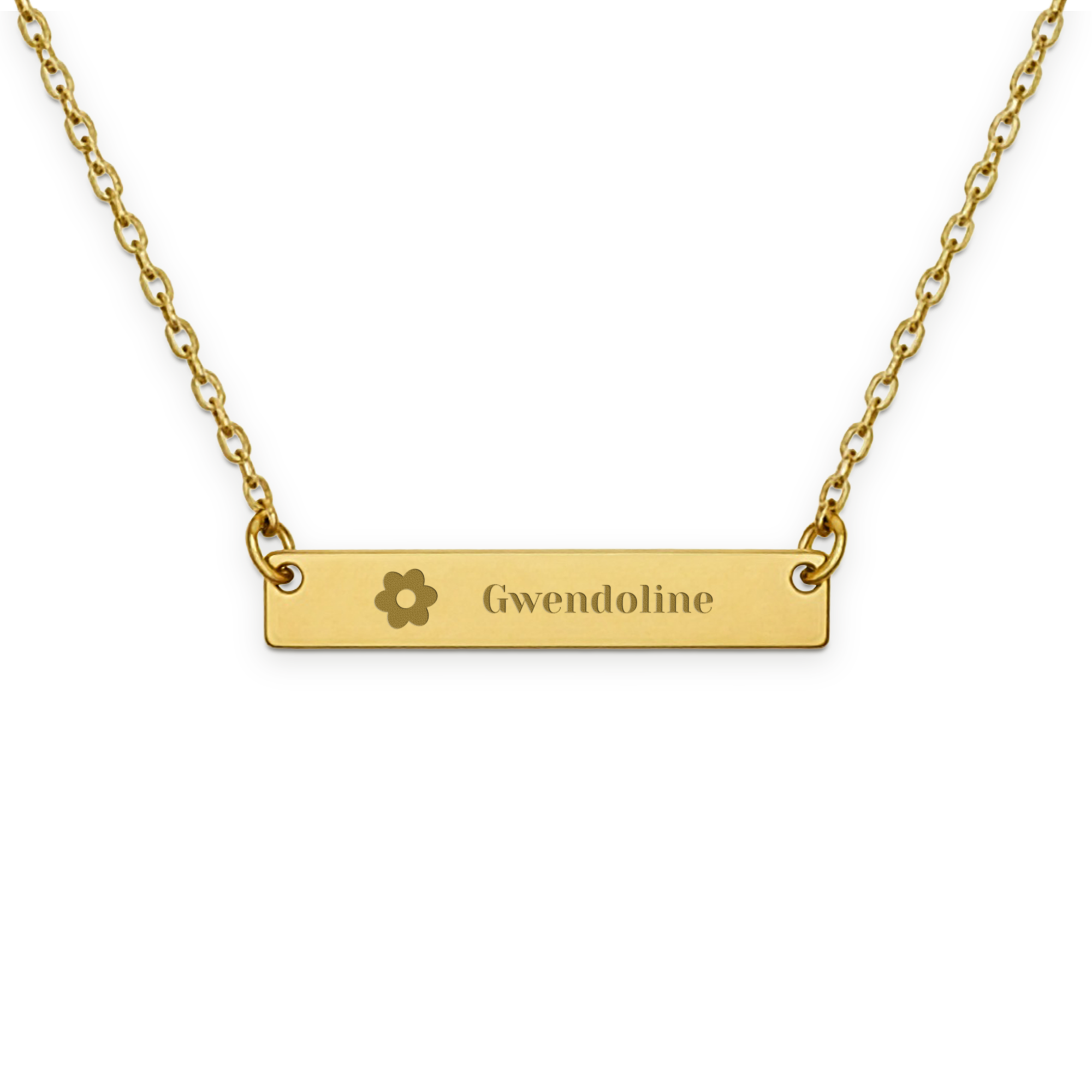 Collier prénom gravé - argent