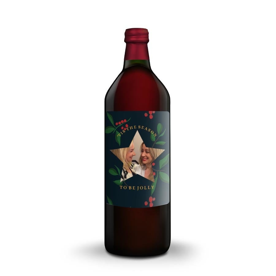 Personalised mulled wine gift - Nurnberger - Printed label