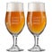 Personalised beer glass - Grandpa - Stemmed - Engraved - 2 pcs