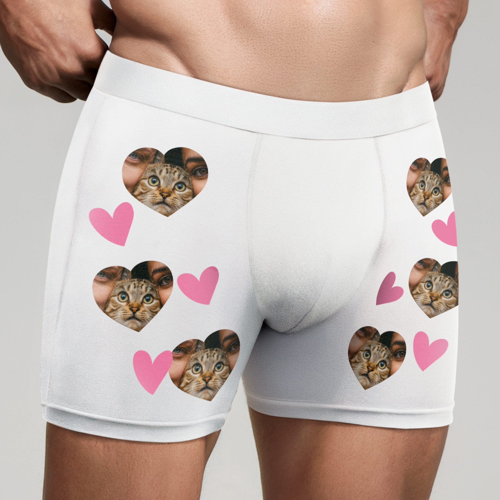 Boxers de homem com foto