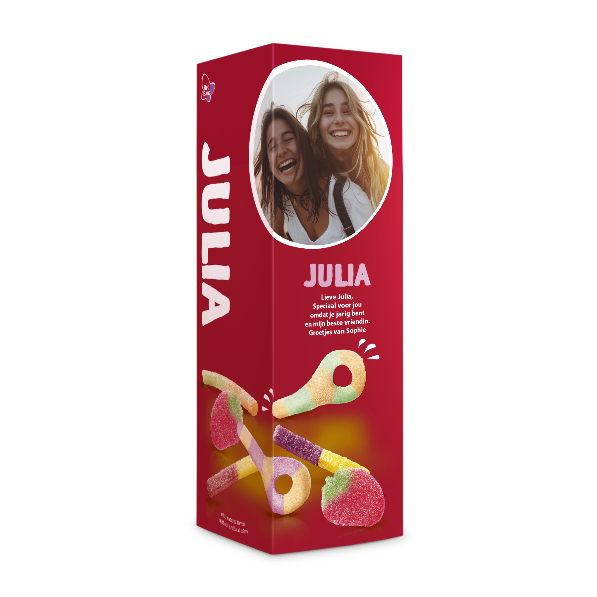 Gepersonaliseerd Red Band cadeaupakket