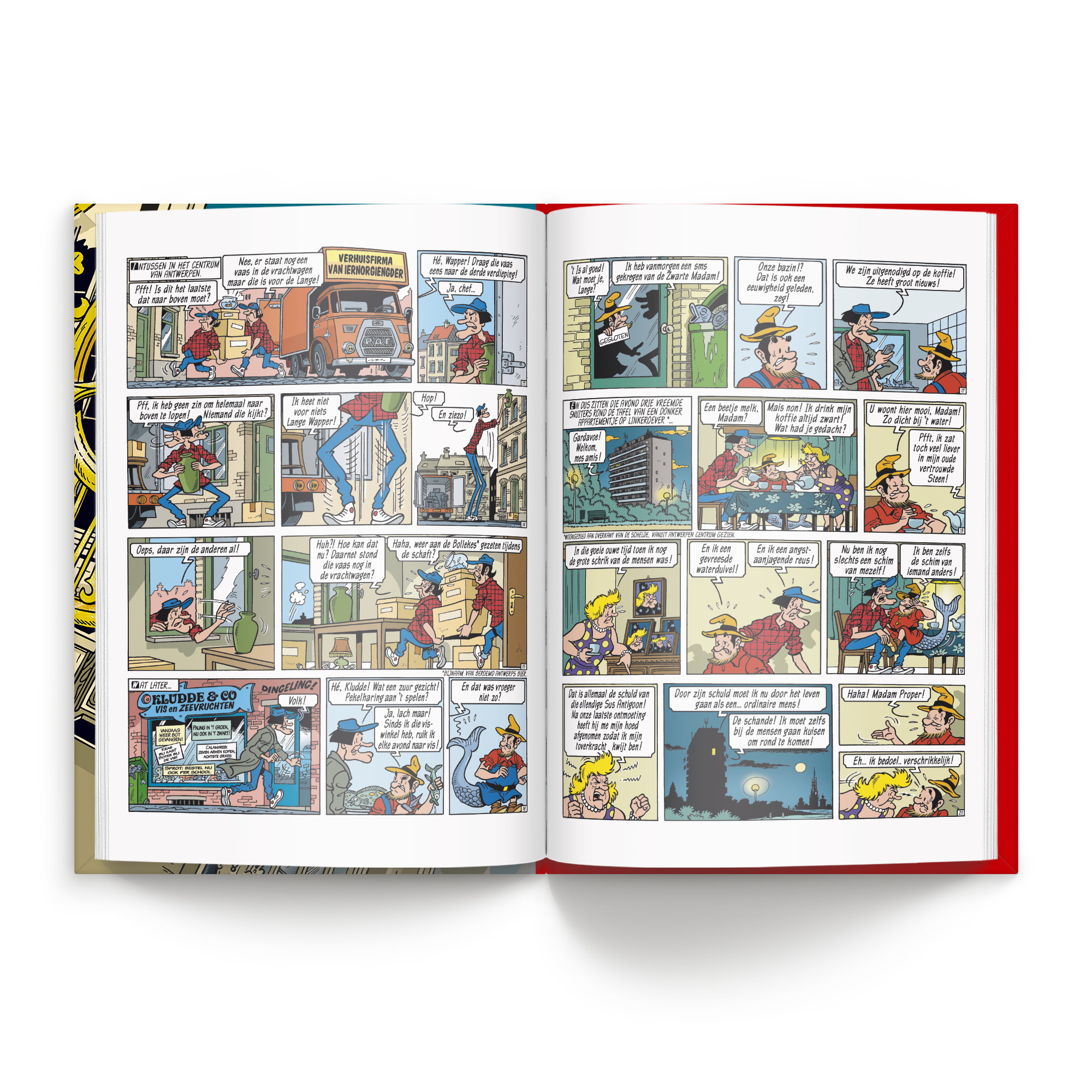 Boek "Suske en Wiske - De Stuivende Stad" met naam