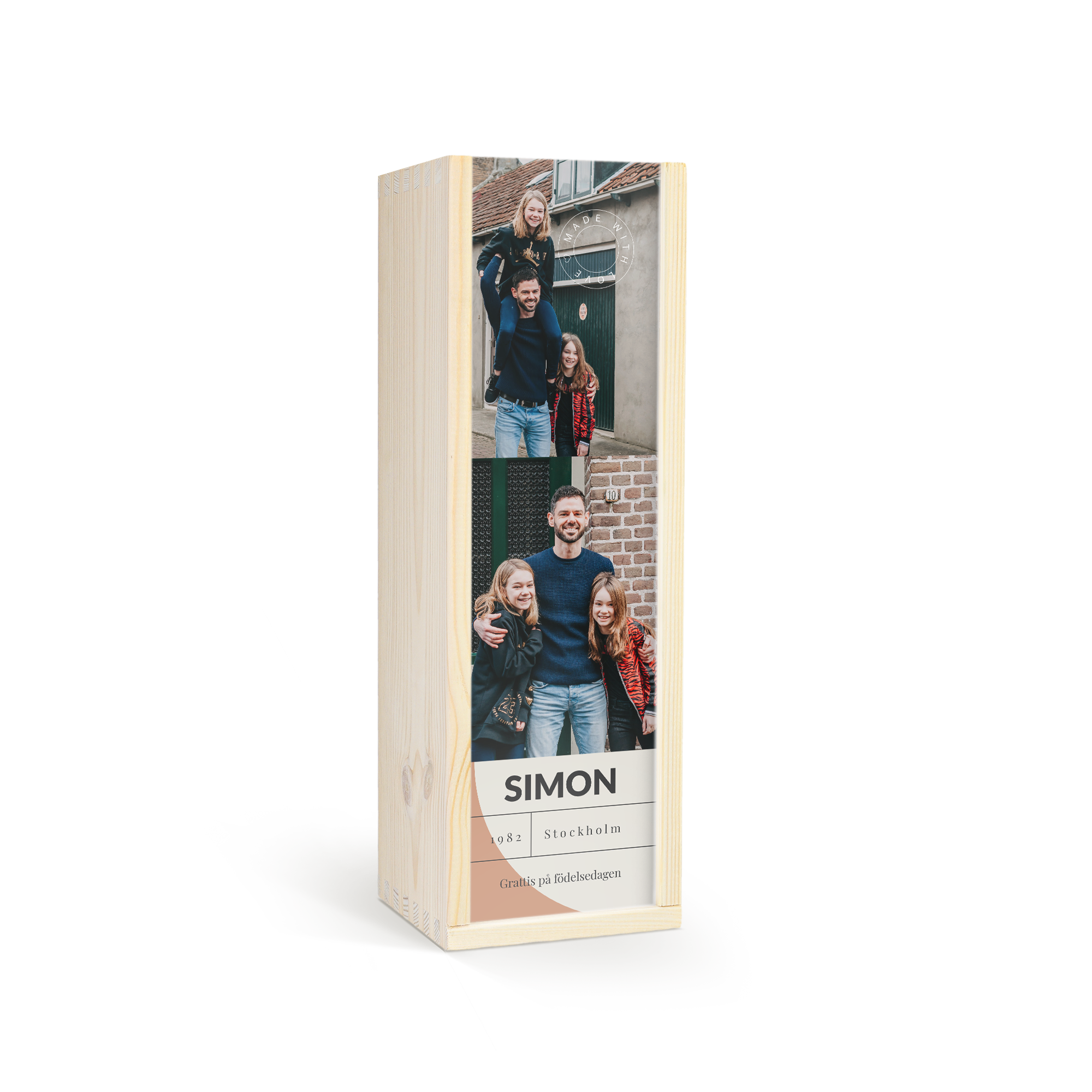 Jameson whisky i personlig träväska