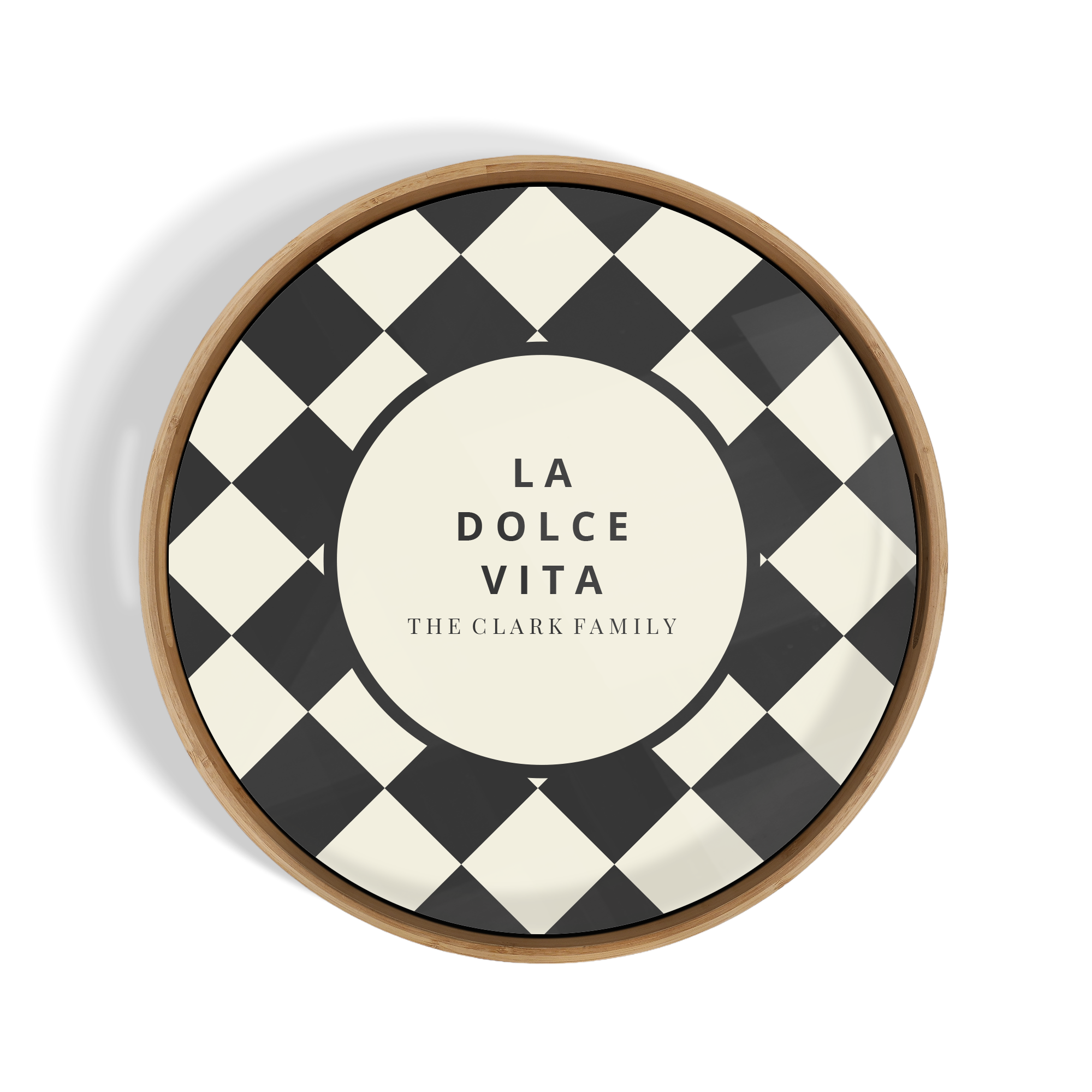 Personalised serving platter - Round