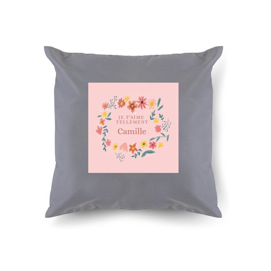 Coussin d'amour personnalisé