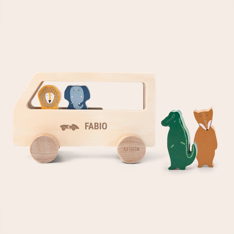Holzspielzeug personalisieren - Bus - Trixie Holzspielzeug personalisieren - Bus - Trixie