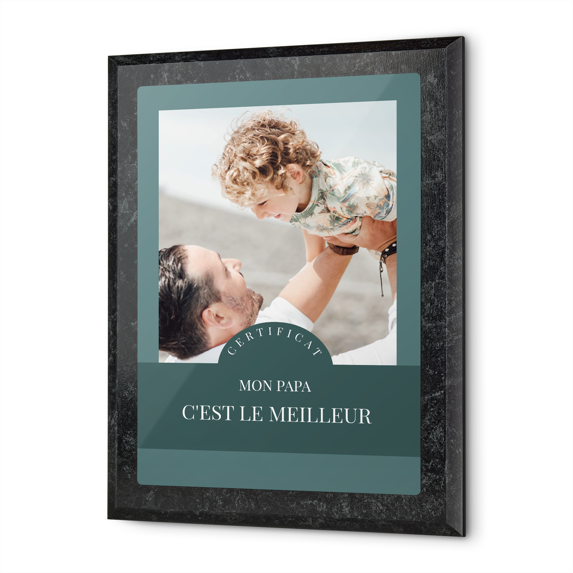 Diplôme personnalisé avec photo et texte pour Mon Papa Cest Le Meilleur