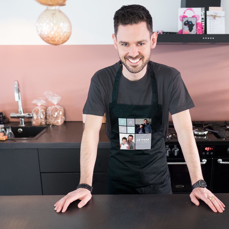 Tablier Fête des Pères - noir