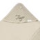 Capa de banho bordada - Tecido piquet - Cor de areia