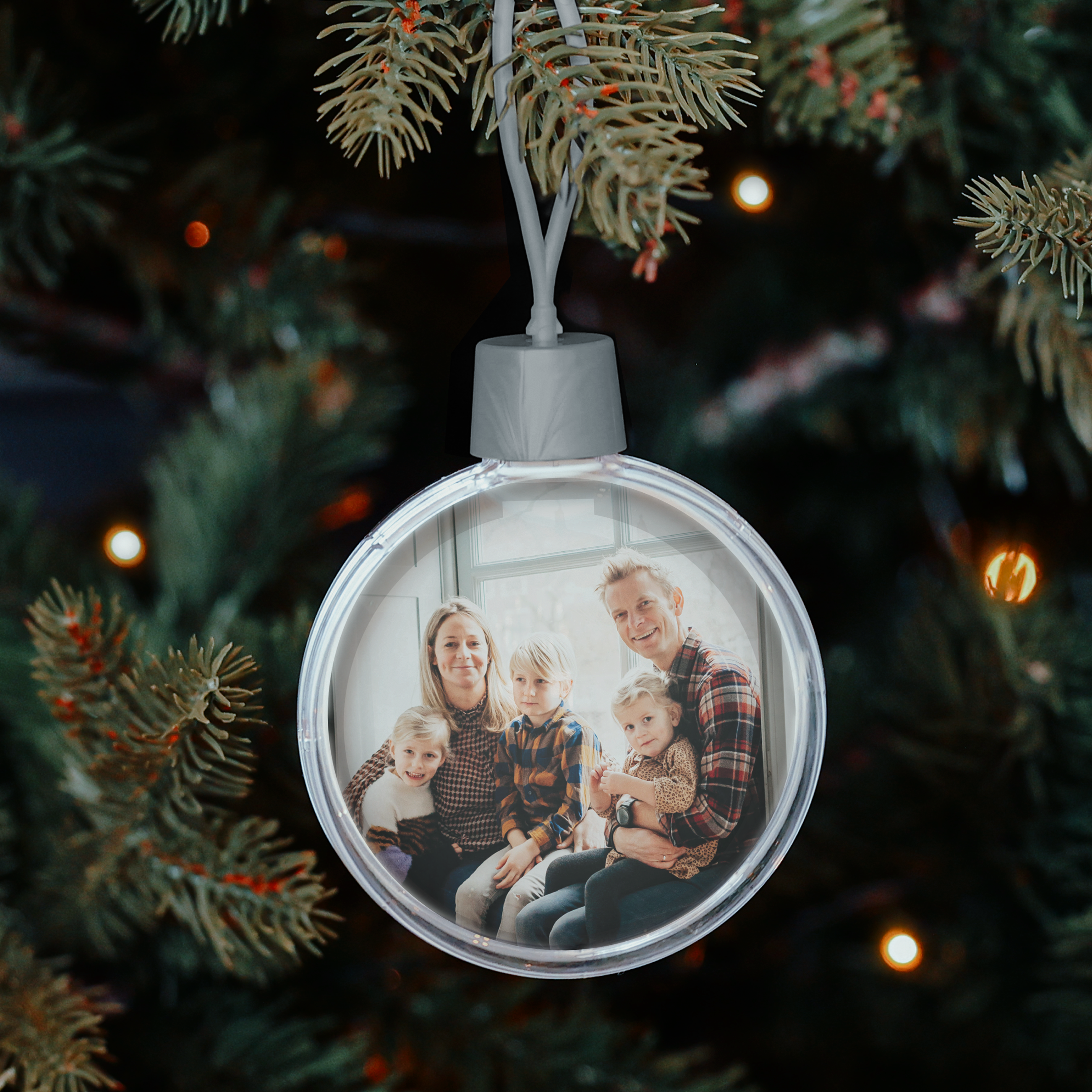 Gepersonaliseerde kerstbal met foto